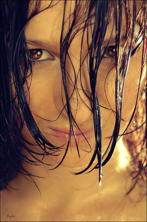 Universe in the eyes | hair, brunette, woman
