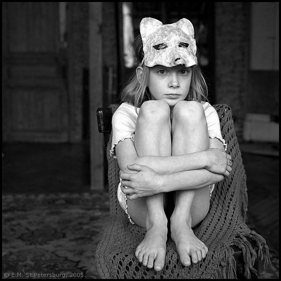 Holidays | black and white, child, emotion, mask