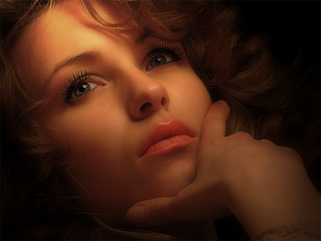 Anyuta's eyes | woman, hand, emotion, curls