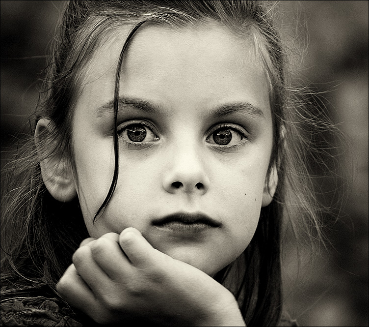 Stare | sepia, child, hand, nature