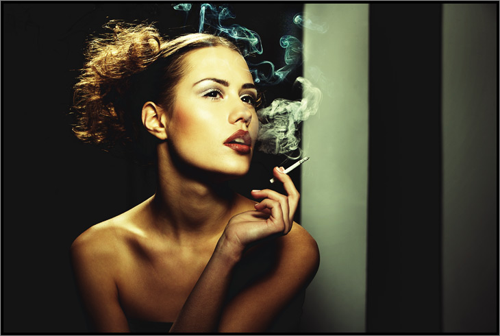 Smoke | woman, hand, cigarette, smoke