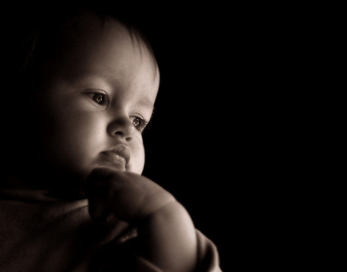 Child | child, low key, sepia