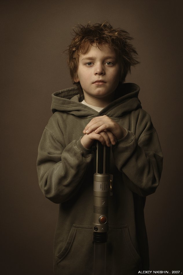 Portrait of a young Jedi | child, male, low key