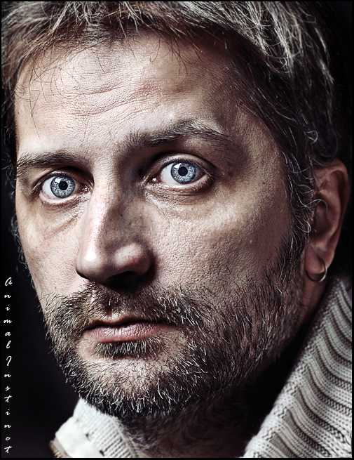 From the "Male portrait" series | male, desaturation, low key