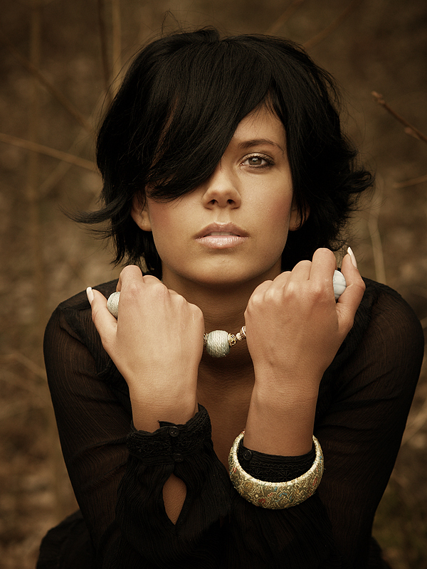 Chocolate | woman, brunette, nature