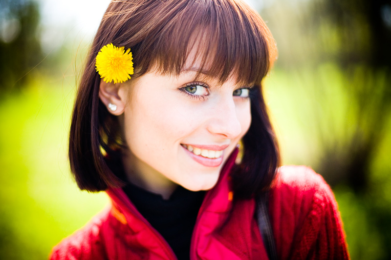 Dandelion | woman, nature, flower