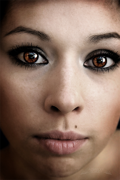 Deep | woman, freckles