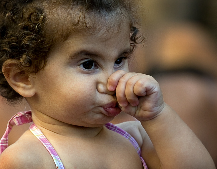 Displeased | child, emotion, curls