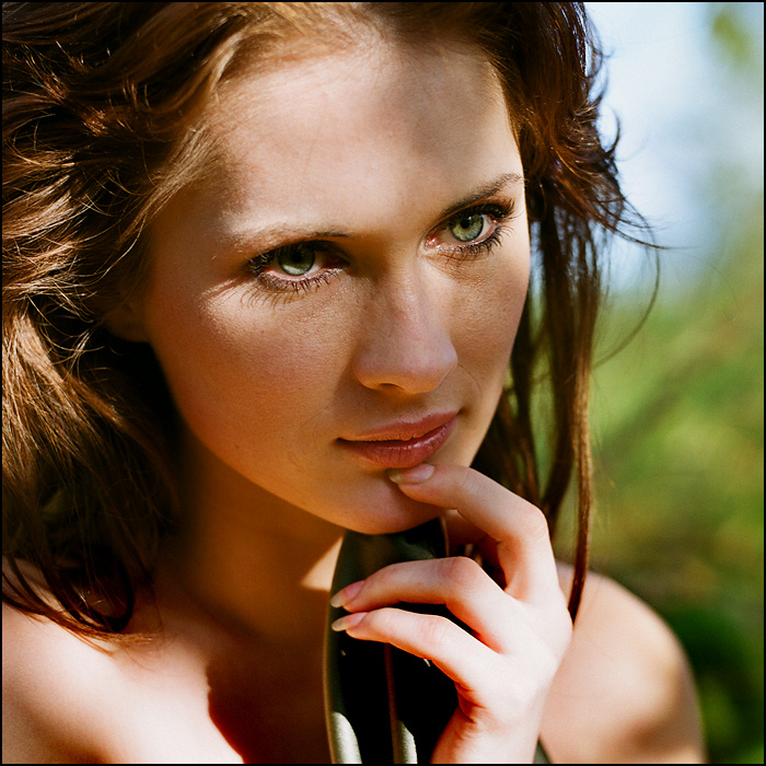 October in Latvia. #5 | redhead, nature, hand, woman