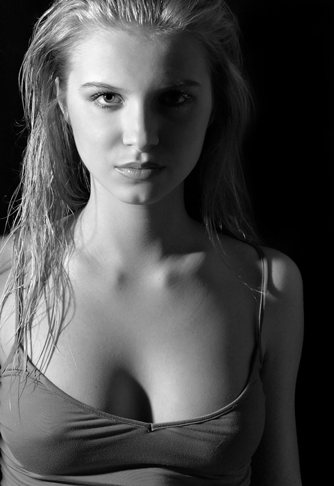 Before the jump | woman, black and white, blonde