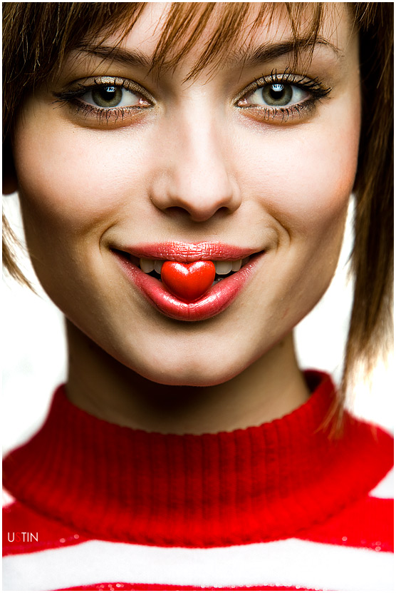 Happy Valentine's Day! | woman, emotion, red, candy