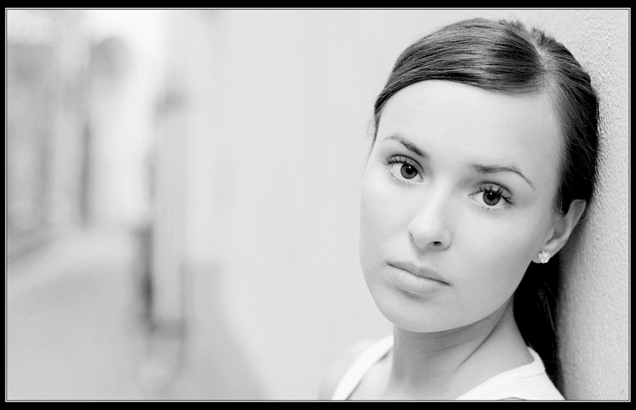 Light! | woman, black and white, nature, high key