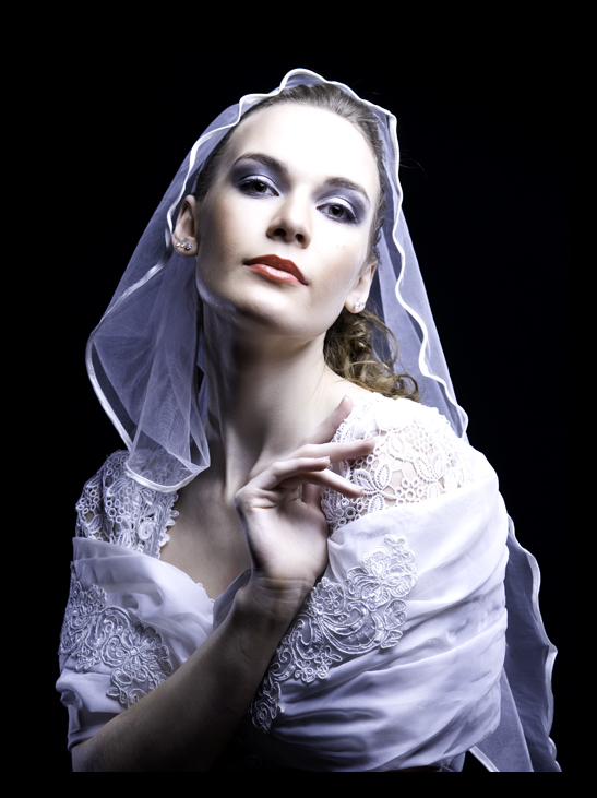 Color | woman, hand, high key, veil