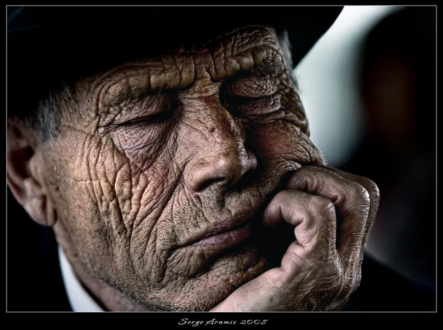 Furrow of life | hand, male, hat