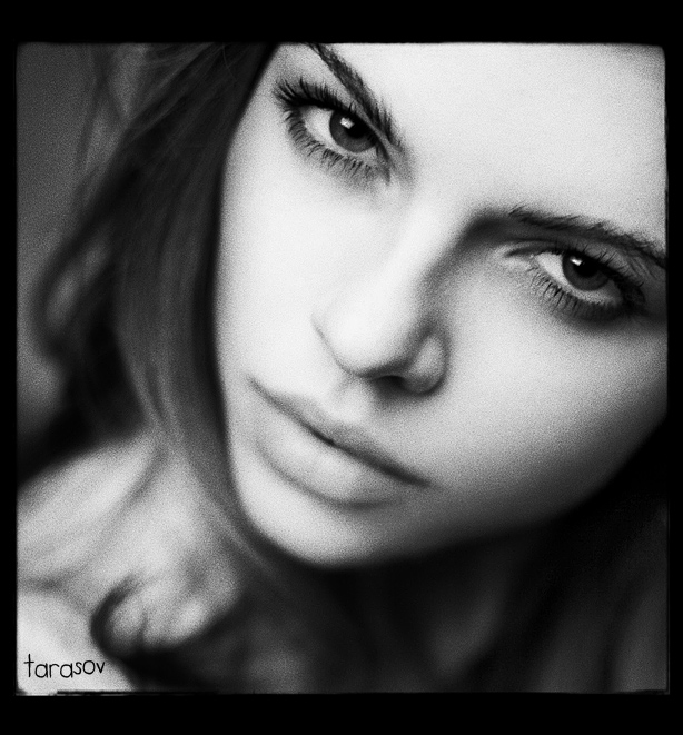 Softness | woman, black and white, hair