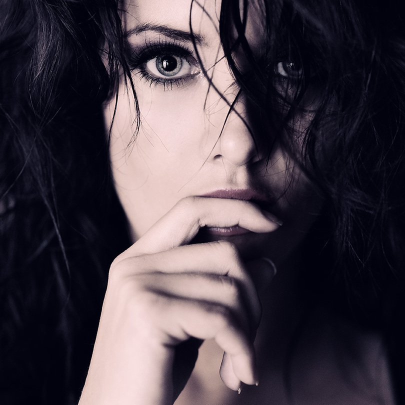 Expectation | woman, hand, brunette, desaturation
