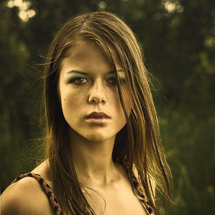 Summer | freckles, nature, redhead, sepia