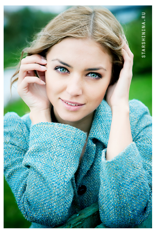 Katya | blonde, blue eyes, nature