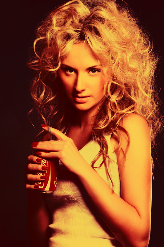 Coca Cola | long hair, curls, rendering