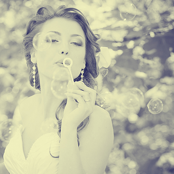 Bride | nature, black and white, emotion