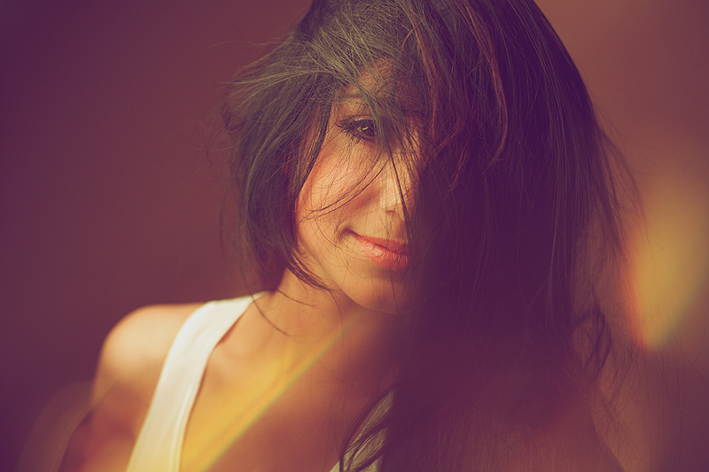 A moment | brunette, long hair, rendering