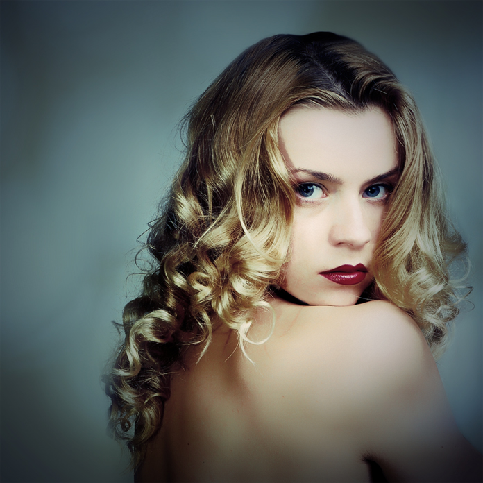 Curls | blonde, curls, shoulder, half-turn