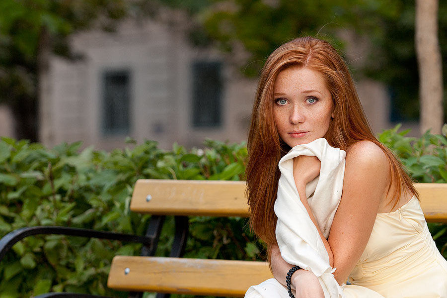 Olga | freckles, nature, redhead