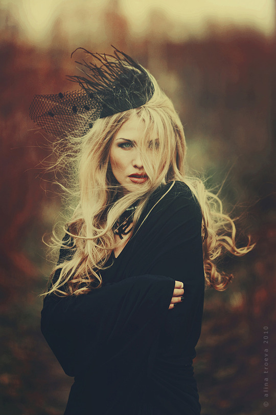 The black queen | blonde, veil, nature, rendering