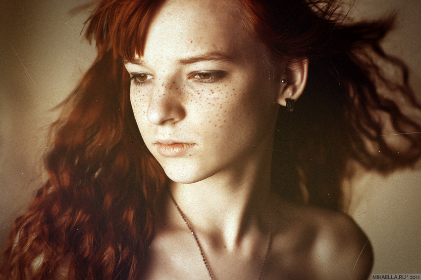 Ginger dilly  | freckles, hair, long hair, woman, close-up, shoulder, redhead