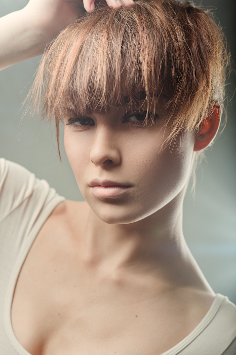 Expressive glance | hair, woman, redhead, stare