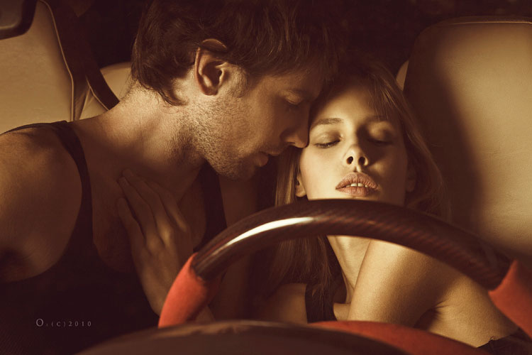 Couple in the car | emotion, couple, car