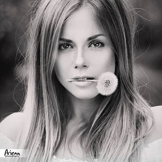 Sensuality | stare, long hair, woman, close-up, black and white