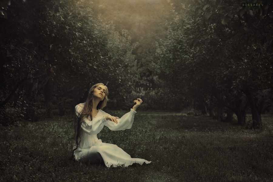 Forest inspiration | long hair, woman, sepia, forest