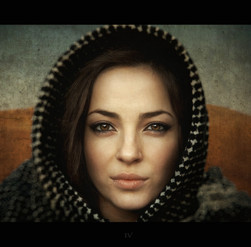 Oriental tale | woman, hood, low key