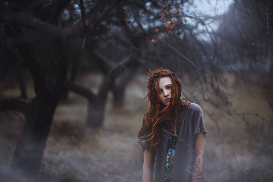 Melancholia | woman, nature, sepia