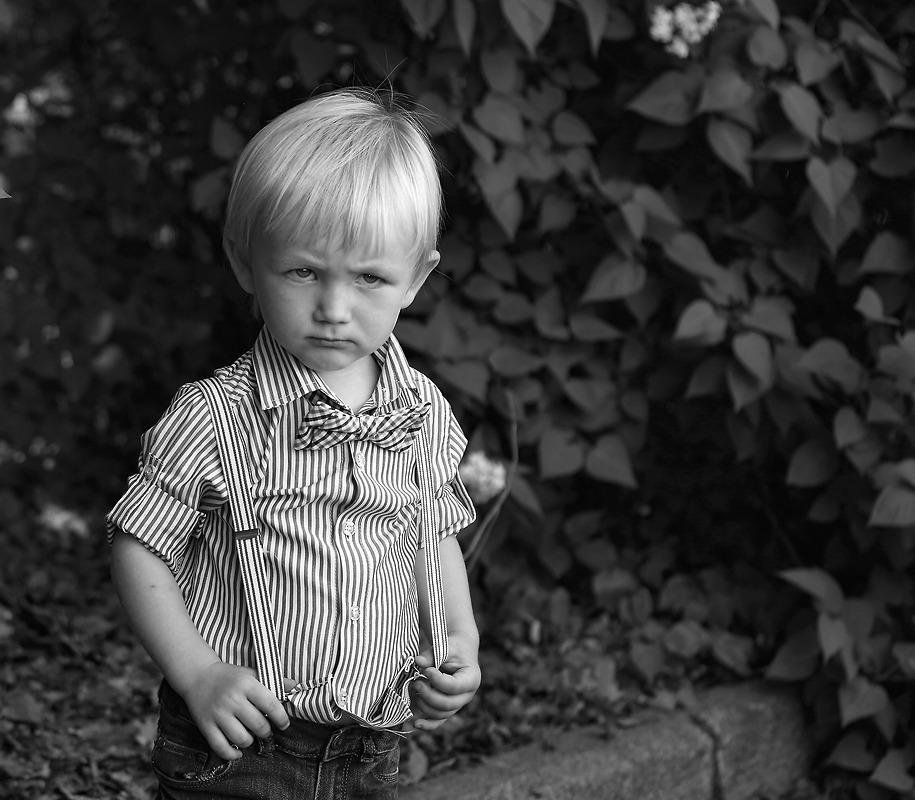 Angry boy | boy, child, black & white, tree