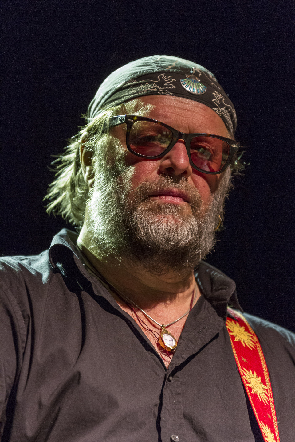 Old rocker | beard, rocker, sunglasses, guitar