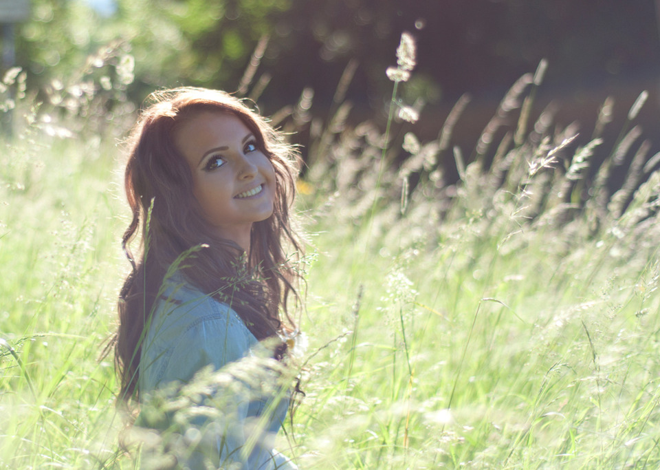 Angel face | angel face, grass, field, summer