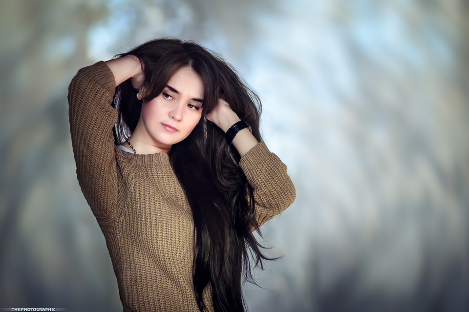 Nastya | girl, sweater, brunette