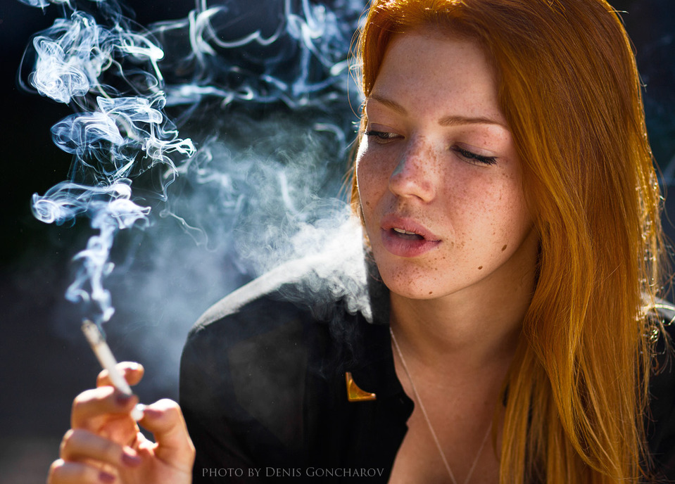 No stress |  freckles, smoke, redhair